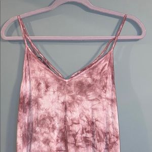 Large pink tie dye dress